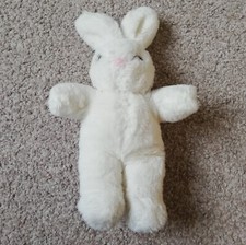 Vintage Nursery Time Golden Bear White Bunny Rabbit Soft Plush Cuddly Toy 28cm