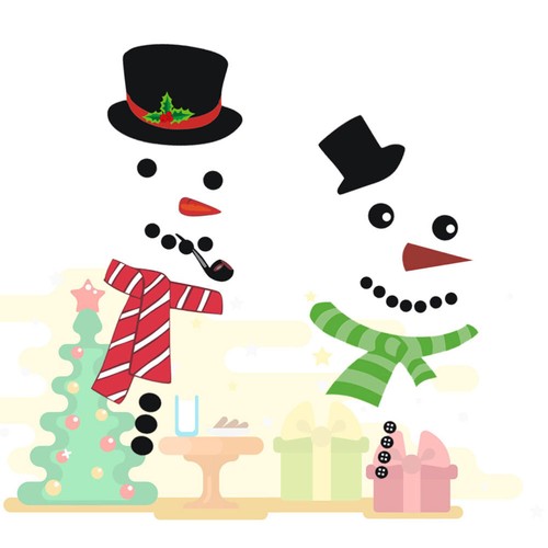 Fridge decoration snowman - fridge,