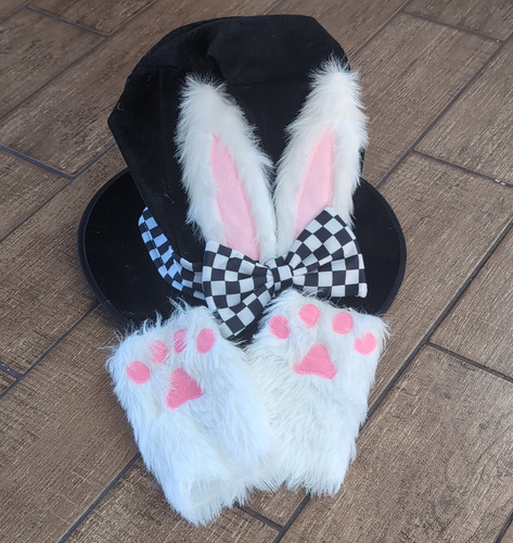 Black top hat - hat, ears