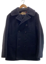 Schott 90s U.S.740N Pea Coat Size 42 Wool Black  Size 42
