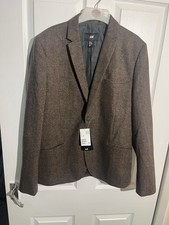 H&M Men’s Brown Tweed Blazer