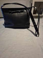 Vintage New Brighton SIgnature Bag Black Pebble Leather Pratical . Excellent!