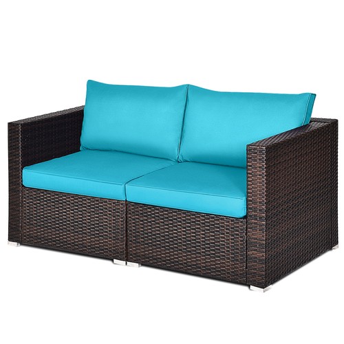 2pcs rattan corner sofa set - 2pcs,