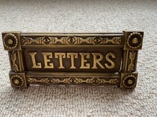 Brass Letterbox / old  6.5 "W