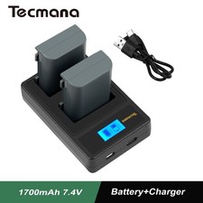 2X 1700mAh Battery NB-2LH NB-2L BP-2L5 BP-2LH+Charger For Canon EOS 350D 400D