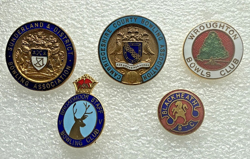 Bowling club badges - club,
