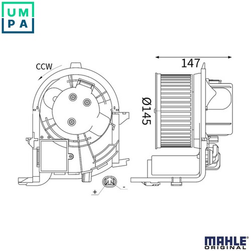 Interior blower 417 - interior, ab