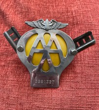RAC AND AA CAR BUMPER BADGES