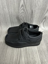 Boys Deakins Black Leather