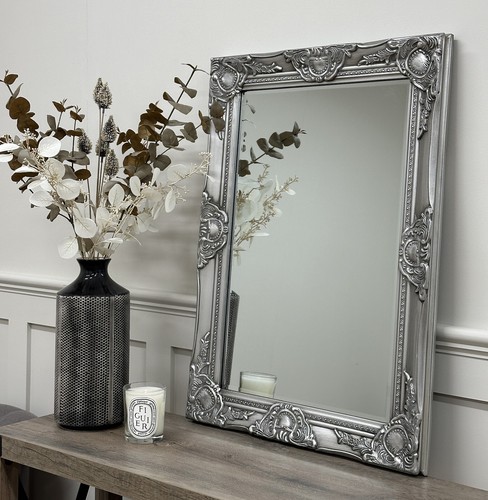50x70cm silver solid wood - wood, wall