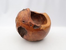 Teak Decorative Ball Bowl 36cm Root Wood Garden Rustic Natural Real