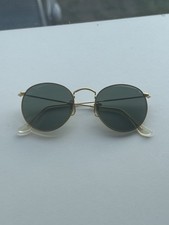 vintage Bausch & Lomb (B&L) Ray-Ban Round Metal Sunglasses 1980