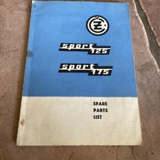 CZ Sport 125 175 Spare Parts List Book Type 476 477