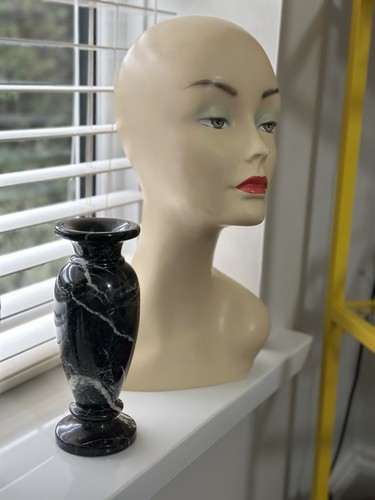 Nero marble vase - marble,