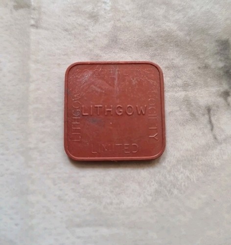 Plastic bread trade token - plastic,