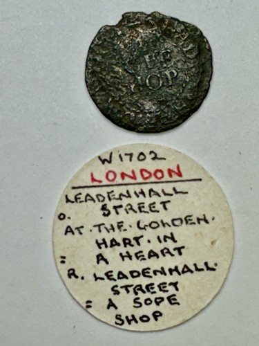 17th century token the - century, golden