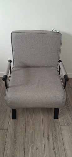 Grey single futon - futon, bed