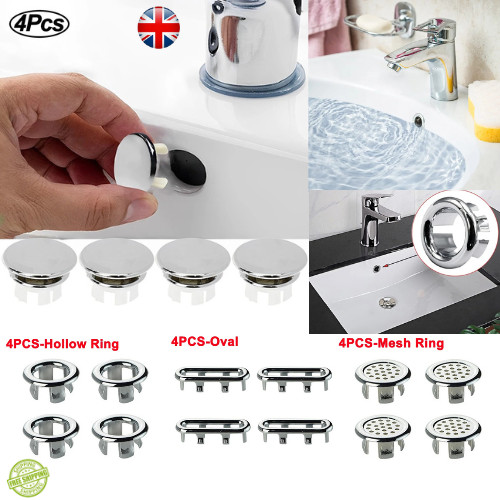 4pcs plastic sink overflow - plastic,