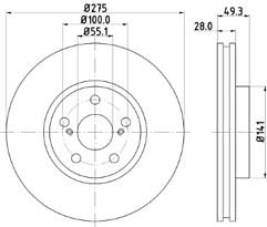 Solid auto single brake - auto,