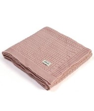Giggle Knit Pink Color Cotton Knitted Ac Blanket For Baby/Infant/New Born