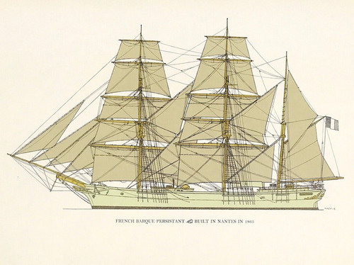 French barque schooner - barque,