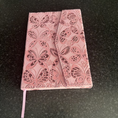 Pink butterfly notebook - butterfly,