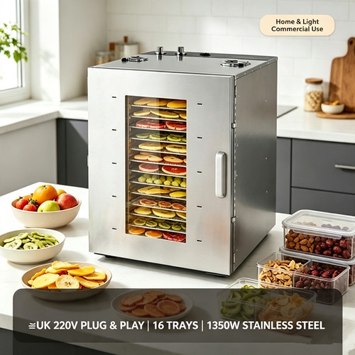 Tray stainless steel - 16‑tray, food