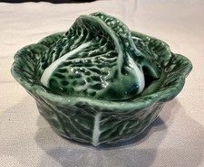 Bordallo Pinheiro Cabbage Leaf Design Condiment Sauce Dish