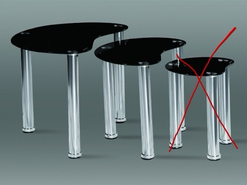 Glass nest tables in - glass,