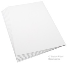 Plasticard Seconds 30% Off, 6 Sheets 0.25mm 10Thou (0.010") Matt White Size A4+