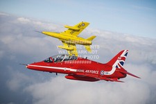 OLD AND NEW RED ARROWS GNAT HAWK RAF PHOTO PRINT ROYAL AIR FORCE