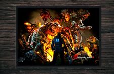 Gears of War 3 Poster – Marcus Fenix with Lancer Assault Rifle vs. Locust Forces