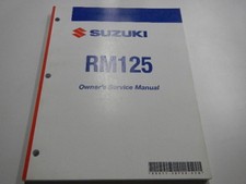 2007 SUZUKI RM125 OWNERS REPAIR SERVICE SHOP MANUAL 07 RM 125 99011-36F56-03A