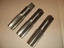 Set Of 3 Presto 1 3/4" BSW Taps - Made In England - As Photo