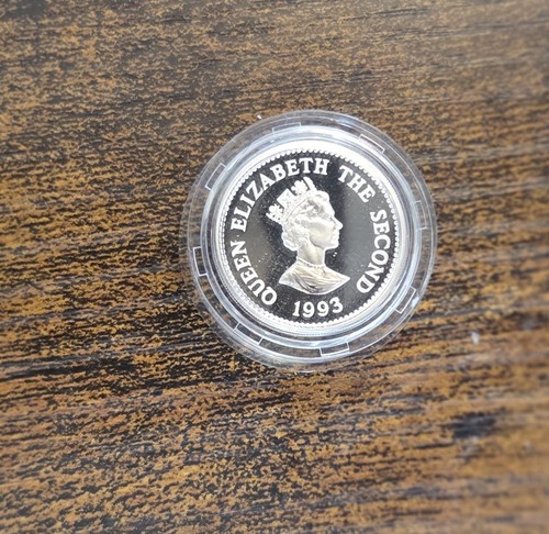 1993 silver proof one - £1,