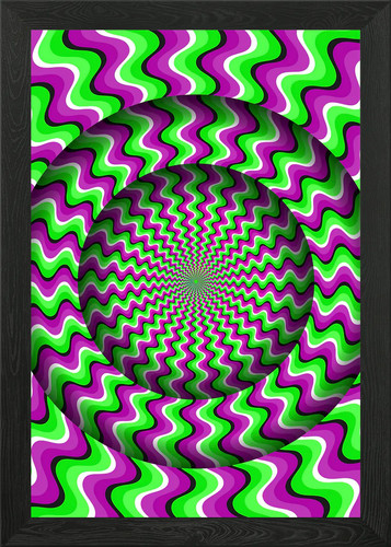 Optical illusion moving - illusion:,