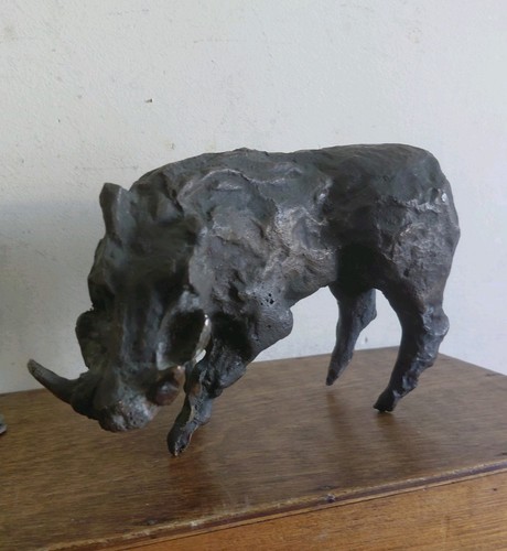 Wild boar solid bronze - boar,