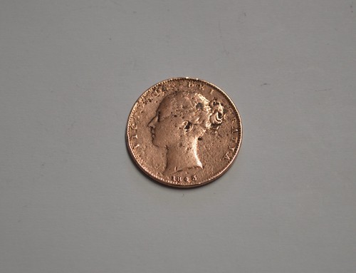 1843 queen victoria half penny - 1843,