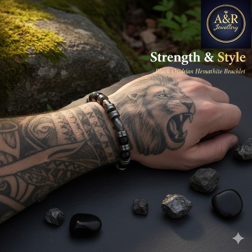 Hematite black obsidian - hematite,