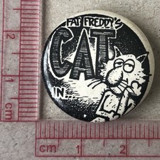 VTg Og Fabulous Furry Freak Brother Fat Freddy’s Cat 25mm Pin Badge 70s Shelton