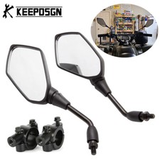 Motorcycle 10mm Rear View Mirrors For Suzuki King Quad 750 2016-2022 ATVs UTV