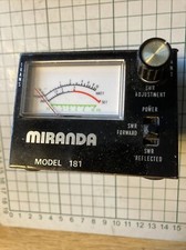 Vintage Rare Miranda 181 SWR / Power Meter House Clearance Original Box +data