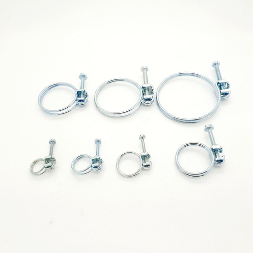 Double wire hose clips - double,