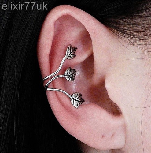 Hot silver triple leaf ear - uk,