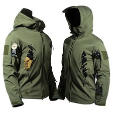 Tactical Soft Shell Jacket Mens Army Military Jacket Waterproof Coat Windbreaker