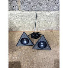 Pair of KWorld Space DP0400u Dark Pyramid Speakers Grey USB Powered 2.5" Drivers