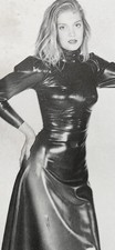 Ladies A line Black Latex