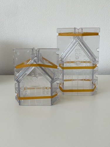House pillar candle - 2x,