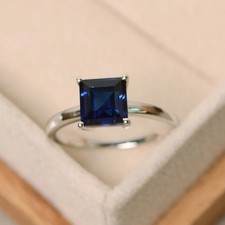 2CT Blue Sapphire Lab Created