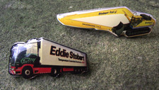 Eddie Stobart Rail Komatsu Hydraulic Excavator & Temp. Controlled Lorry Badges